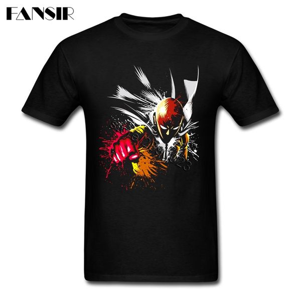 

one punch man camiseta awesome men t-shirts short sleeve 100% cotton o-neck t shirt for teenage