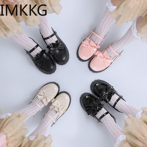 

women shoes college girl students sweet shoes pink women's low heel sweet lolita 2020 spring, Black