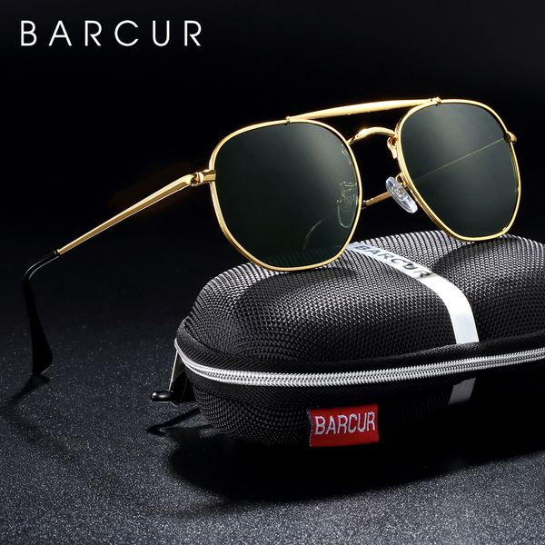 

barcur original square sunglasses for men polarized women hexagon sun glasses oculos de sol gafas lunette de soleil femme, White;black