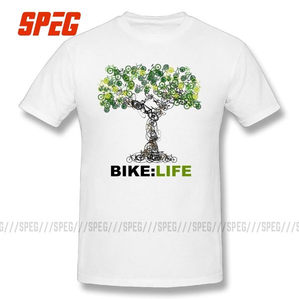 

biking life tree biker btm tees funny crewneck t shirts classic fit short sleeve big size t-shirt 100% cotton