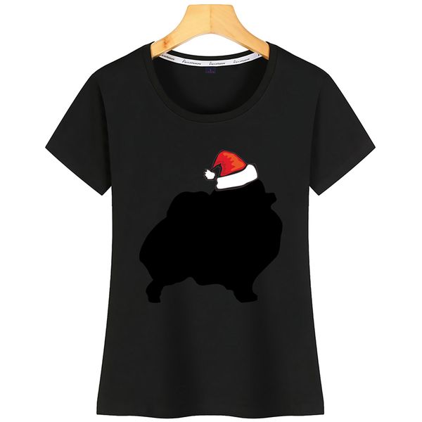 

топы футболка женщина поморской рождество смешное harajuku короткий tshirt