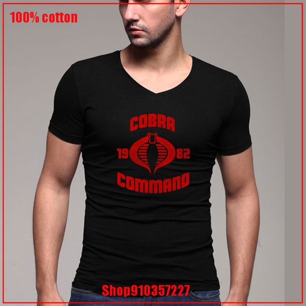 

cobra kai command v-neck tshirt comfortable all cotton tees hombre camiseta summer cozy and breathable