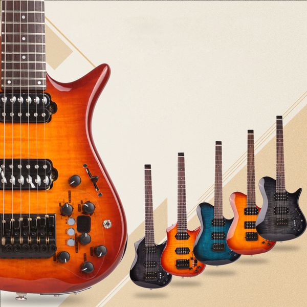 

good quality headless silent electric guitar built in effect portable travel ing