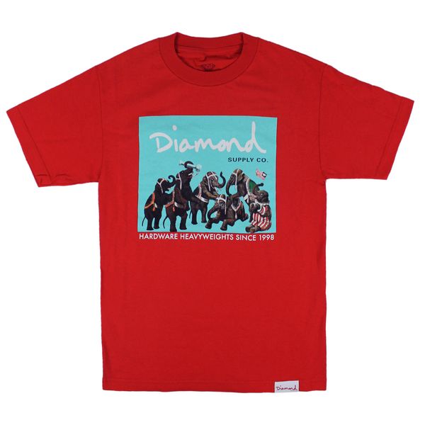 

алмазная поставка скейтборд футболка тяжеловесы красного