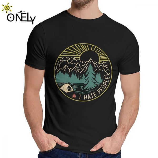 

new camping hiking mountain t-shirt for men crazy great camiseta crewneck