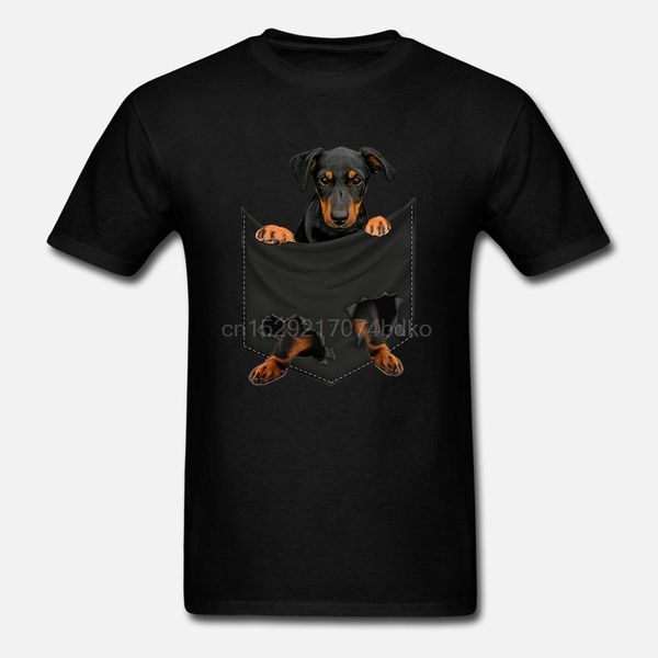 

мужчины футболка немецкий ягдтерьер карман mid t shirt women t-shirt