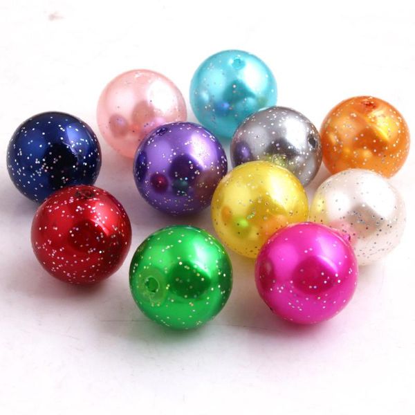 

other kwoi vita' bead of 10mm/12mm/20mm acrylic glitter imitation pearl beads for fashion jewelry necklace making