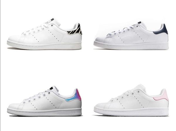 

2020 new stan smith shoes brand women men fashion sneakers casual leather superstars skateboard punching white girls shoes size us11, Black