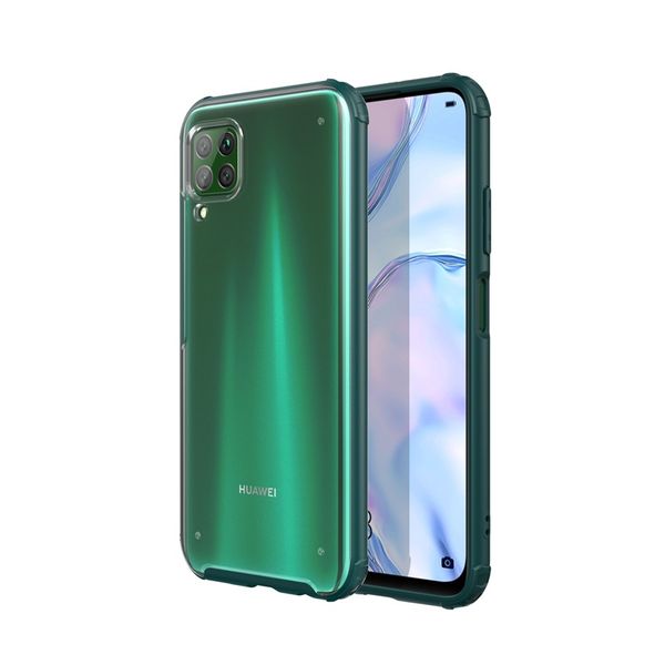 

transparent shockproof frame phone case for huawei nova 6se cover soft silicone transparent luxury slim case