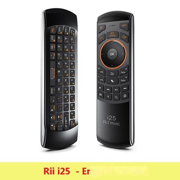 

computer & office original rii i25a russian english hebrew wireless keyboard air mouse rii i25 remote for pc smart android tv box