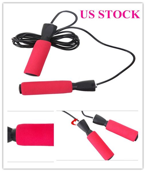 

adjustable boxing skipping sport jump ropes exercise equipment with thickened anti-slip foam us shipping dhl fy6235