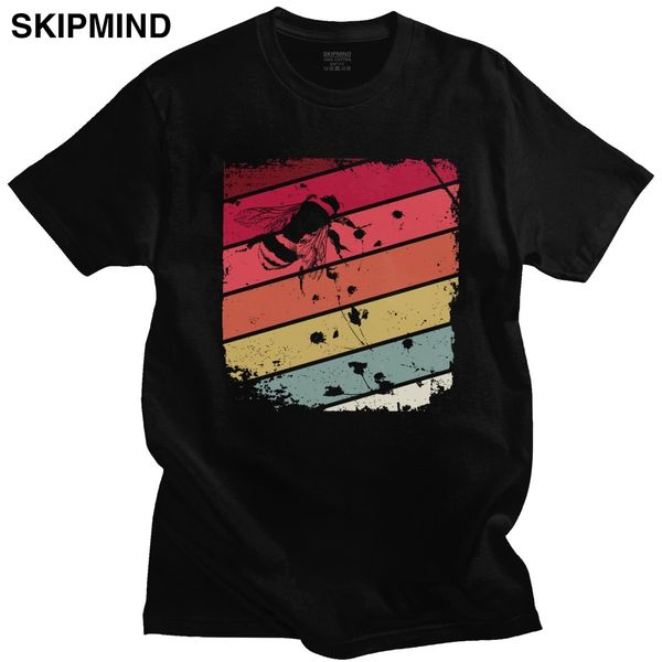 

gorgeous retro save the bees t shirt men short sleeves pure cotton t-shirt o-neck streetwear beekeeper tee casual tshirt