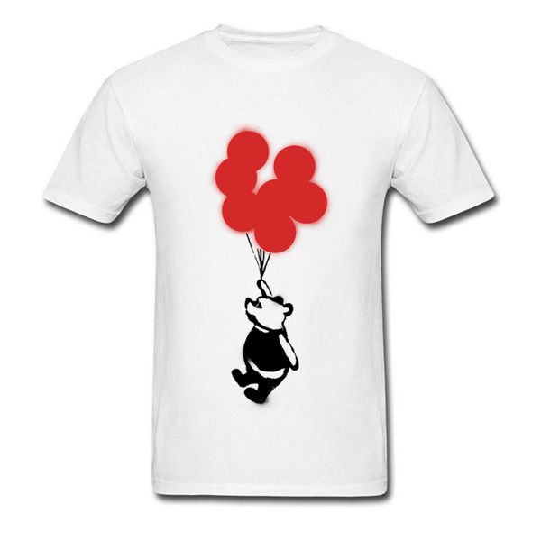 

new arrival men's regular t shirts flying red balloon bear tshirts 3d digital print casual tees autumn winter