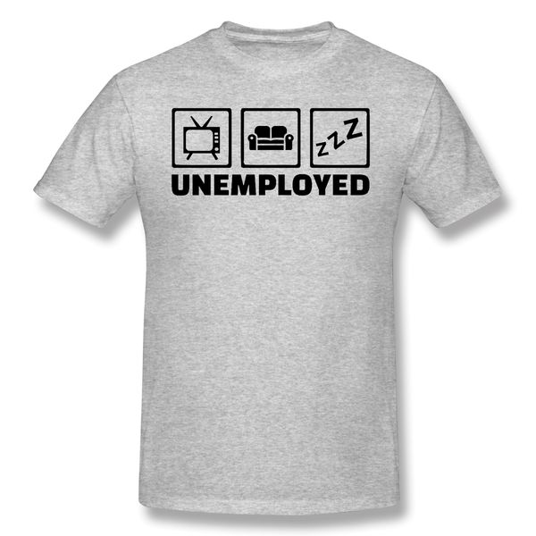 

unemployed couch tv t shirts summer short sleeve cotton lost my work t-shirt hipster ofertas o neck casual tshirt gift idea
