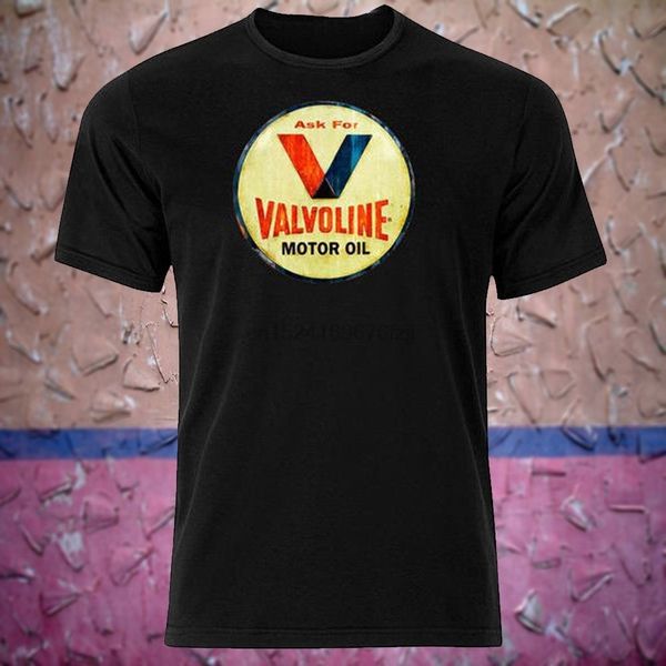

мужская valvoline motor oil tee tshirt summer casual с коротким рукавом хлопок tops black