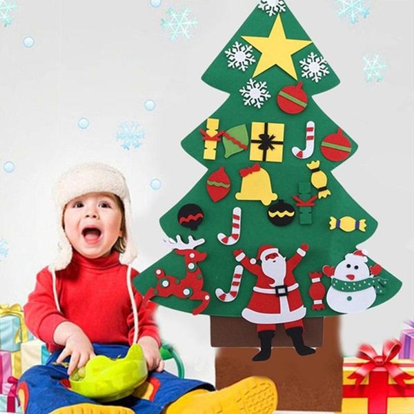 

non-woven fabric christmas wall decoration diy christmas snowman entertainment child creation felt self-sticking party