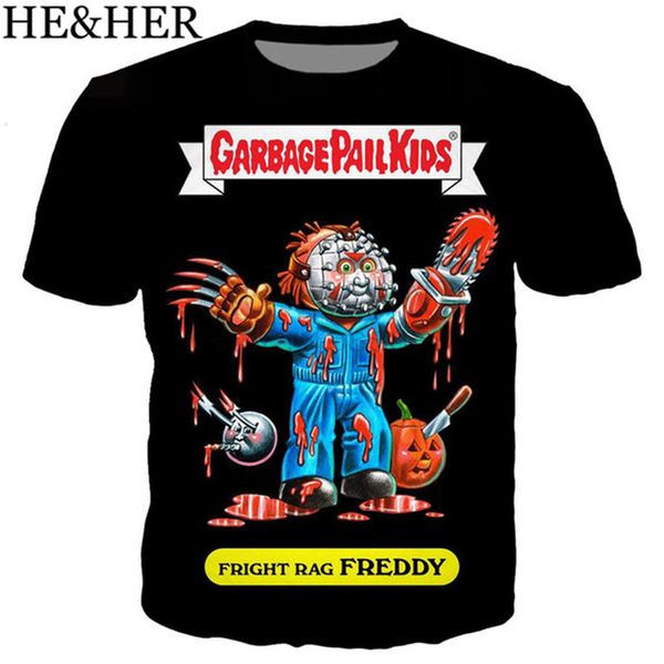 

cartoon garbage pail 3d print shirts funny horror hentai men clothing