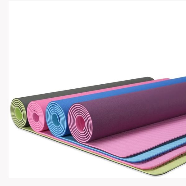 

tpr 71*183cm pink purple blue /71*183cm kabuki yoga two-color double layer