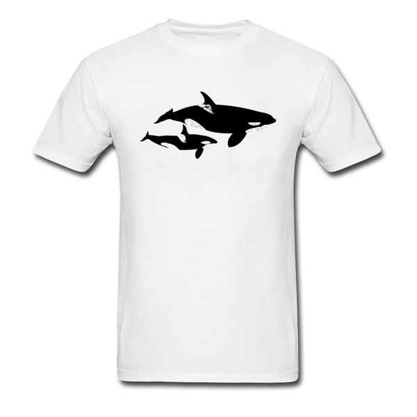 

shark t shirt orca killer whale mother tshirt for men & tees short sleeve round collar fashion t-shirt white clothing