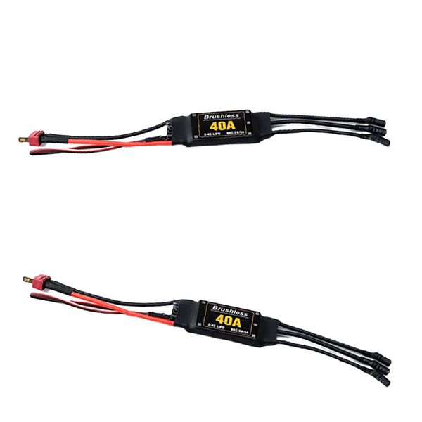 

40a brushless esc with t plug & 3.5mm rc drone parts accessories 2-4pcs