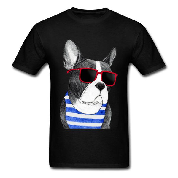 

cute frenchie summer style men t-shirt trendy hip hop bulldog black guys street wear o-neck short sleeve t shirt