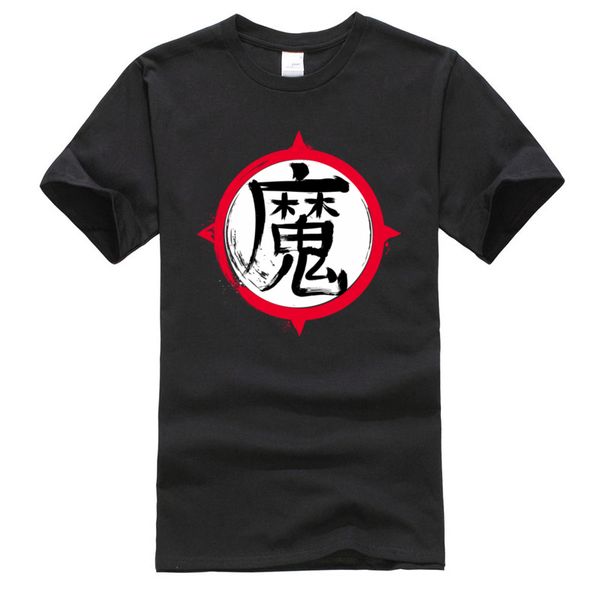 

demon kanji graphic mens tshirts custom premium cotton & tees normal japanese t shirt wholesale anime clothing