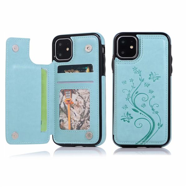 Lady Phone Cases für iPhone 12 11 Pro Max XR Xs SE Rückseite für Samsung Galaxy S20 S10 Plus Note20 ULTRA Leder Kartentasche Wallet Case