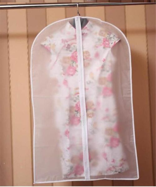 

storage boxes & bins wardrobe bags transparent dress clothes coat garment suit cover case dustproof covers home zipper protector