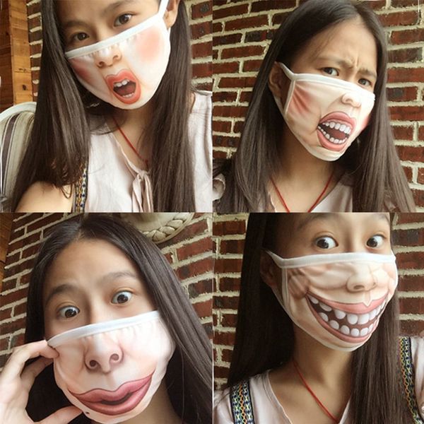 

expression face funny cotton mouth mask anti-dust mouth-muffle respirator