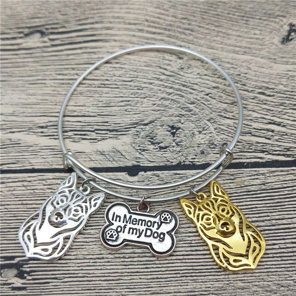 

trendy new swedish vallhund bangles cute swedish vallhund dog bangles bracelets fashion animal pet jewellery, Black