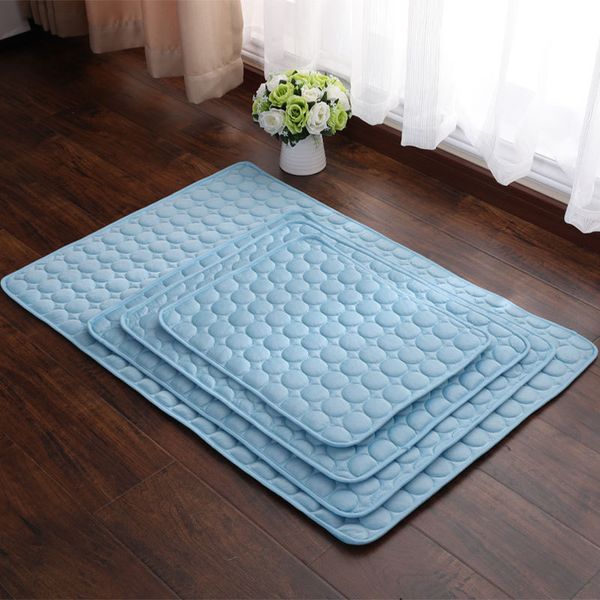 

pets summer cooling mat portable tour sleeping pet accessories for dogs cat blanket sofa breathable pet dog bed washable mat