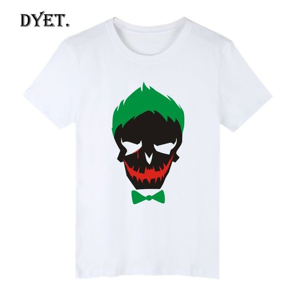 

suicide squad joker short sleeve tshirt men brand summer white funny t shirts fashion casual cotton tee shirt men