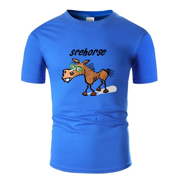 

печать лето конек лошадь fun comic t-shirt графический классические комиксы мужчины tshirts плюс размер s-5xl camisetas tee вверх