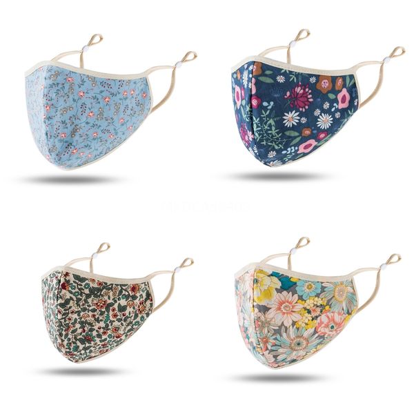 

dust-proof washable riding pm2.5 mask#527 3 cloth cotton face cover solid layer color nwipb reusable anti-fog jwiqt