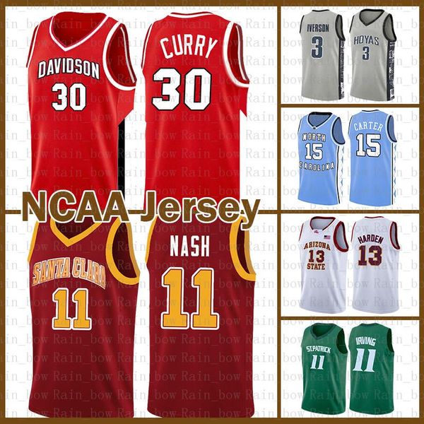 

steve 11 nash basketball jersey stephen 30 curry ncaa kyrie lebron 23 james irving dwyane 3 wade kawhi stephen 30 curry leonard university, Black