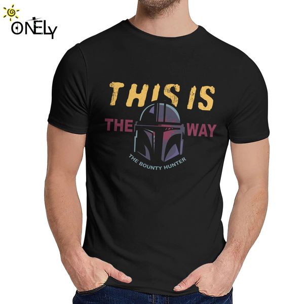 

nice cotton this is the way mandalorian bounty hunter short sleeve hip hop soft cotton fashion o-neck homme t shirt