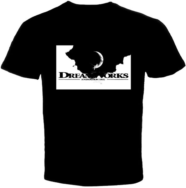 

dreamworks logo black t shirt