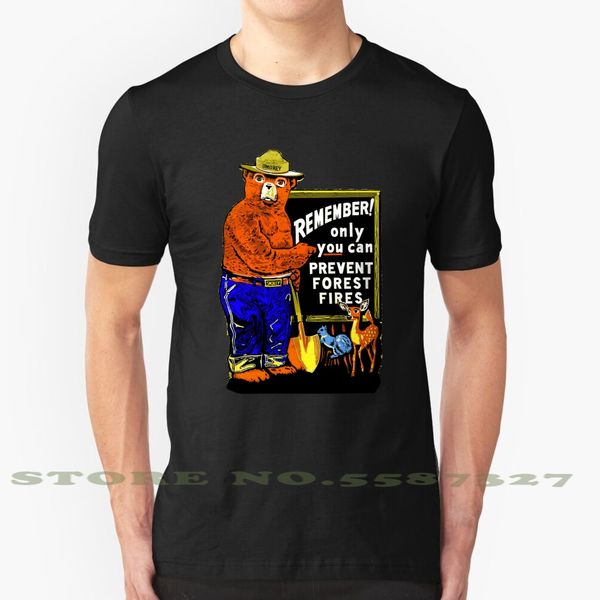 

smokey the bear - only you can prevent forest fires - get your rake fashion vintage tshirt t shirts smokey bear only you can