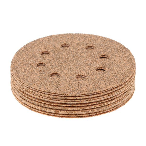 

5 inch 8-hole hook and loop sanding discs- 20pcs 40/80/100/120/180/240/320/400/600 grit assorted orbital sander round sandpaper