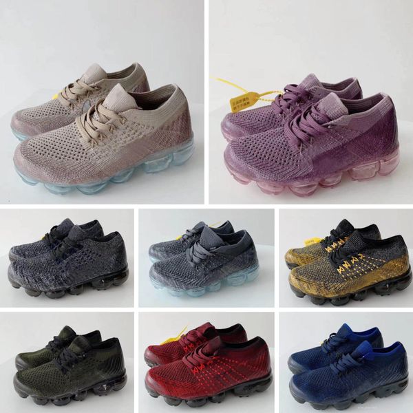 

2018 kids running shoes triple black infant sneakers rainbow children sports shoes girls and boys tennis trainers