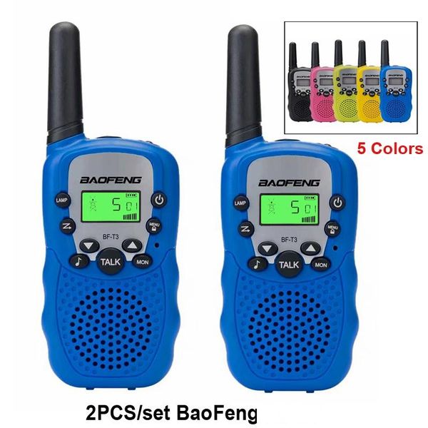 

2pcs/set children s walkie talkie kids radio mini toys baofeng bf-t3 for children kid gift bft3 portable two-way transceiver
