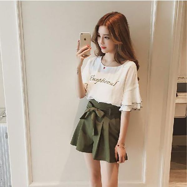 

women's tracksuits single / two-piece, sports wide-legged shorts suit, summer schoolgirl bow with embroidered blazer suit, Gray
