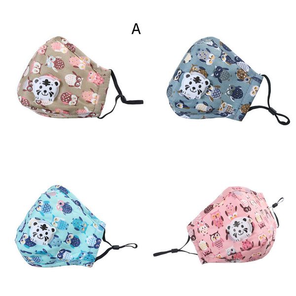 

with outletdesigns 20 kids face mask valve cartoon animal printed dust mask washable mouth izmq
