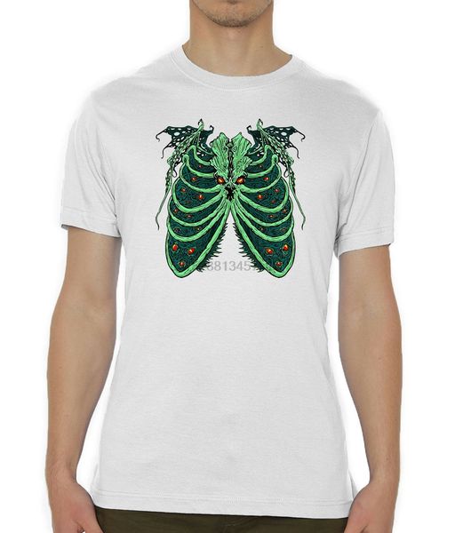 

cthulhu rib cage eldritch horror h p lovecraft printed mens tee t shirt t-shirt for youth middle-age old age