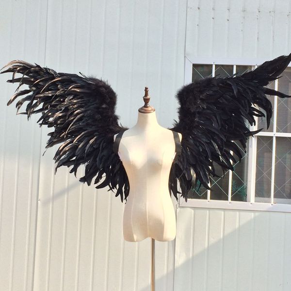 

party favor cosplay black feather angel wing catwalk show supply festival window props underwear cos pography