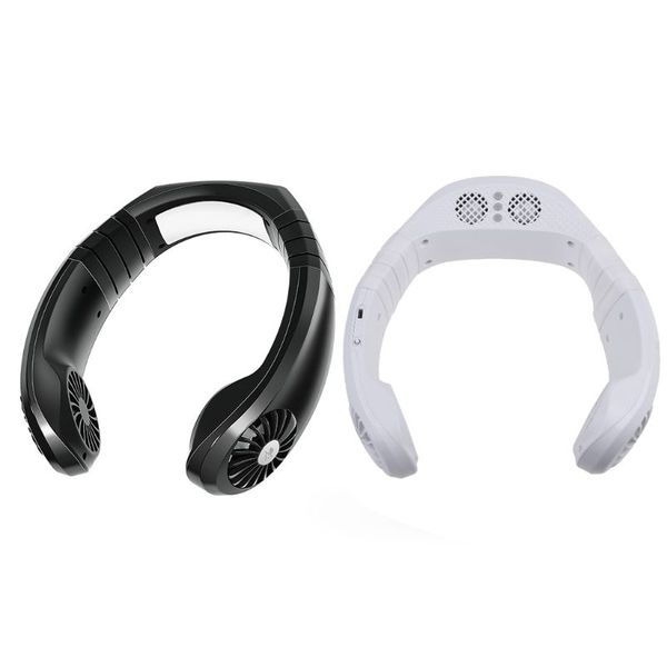 

usb micro portable 2 in 1 bluetooth audio air cooler mini electric neck fan
