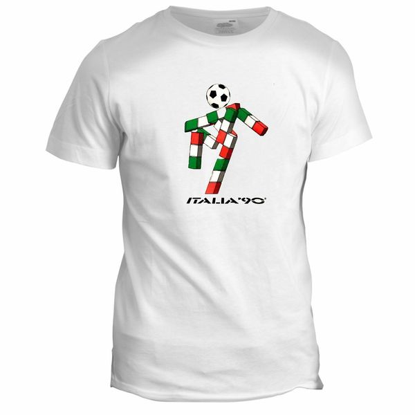 

italia 90 football mascot italy tumblr soccer mens retro 2 t shirt