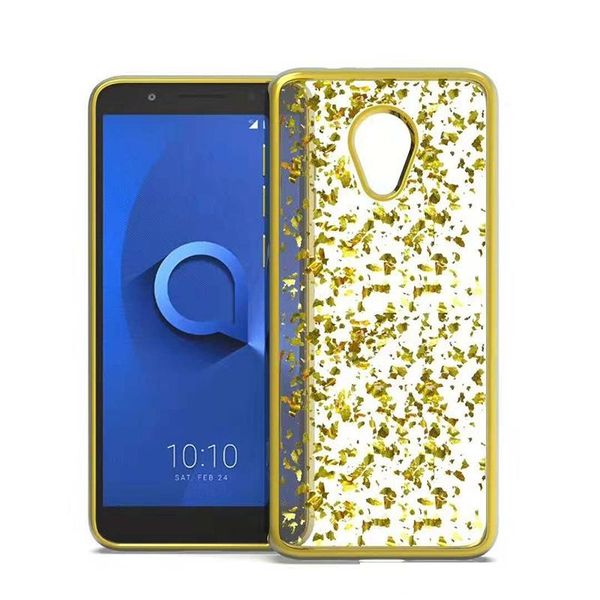 

dripping glue phone case for iphone xs xs max xr samsung galaxy a6 2018 electroplate tpu pc bling back cover shell