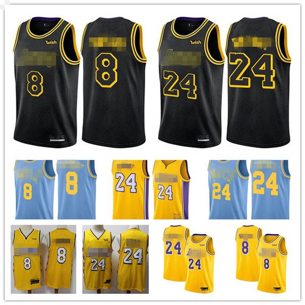 

2019/20 los angeles bryant davis james swingman city lakers throwback authentic swingman basketball jerseys blue, Black