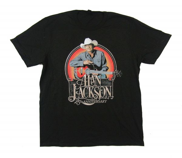 

alan jackson 25th anniversary black t shirt